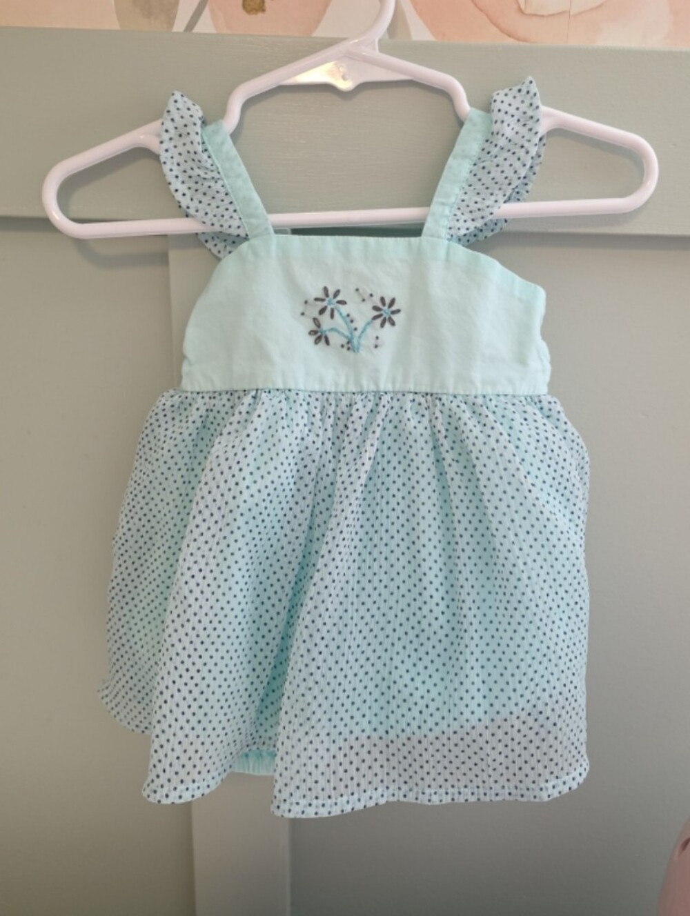 Well dressed wolf 9 months vintage style heirloom romper fit Us 9-12 Smocked